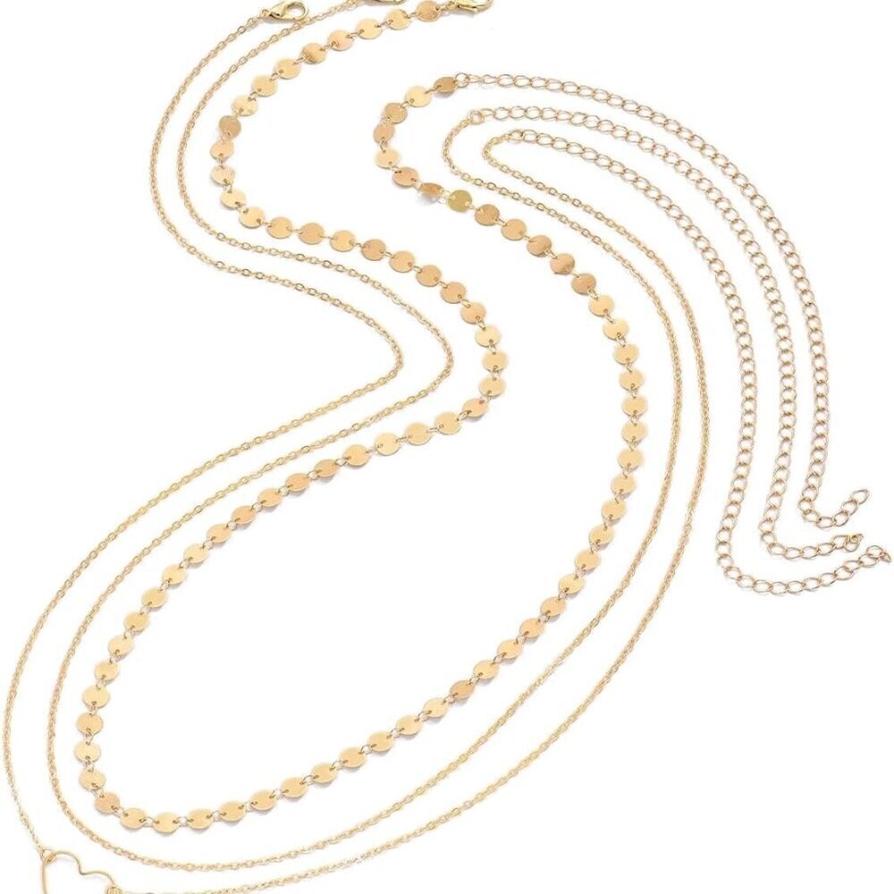 Gold Belly Chain Alloy Adjustable Layered Summer Beach Jewelry for Women